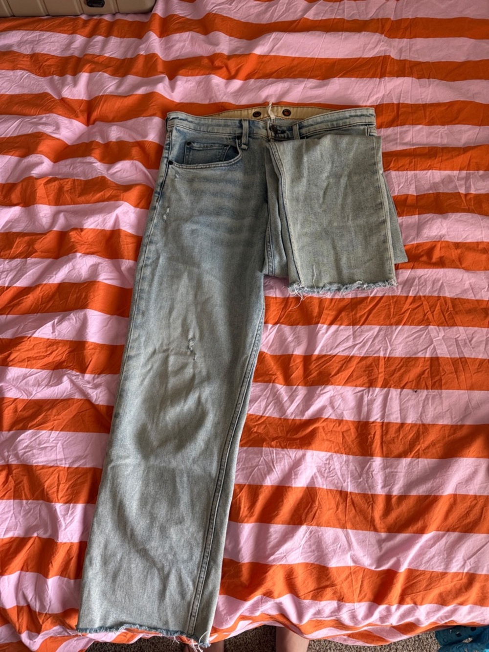rag & bone Light Wash Straight Leg Jeans
